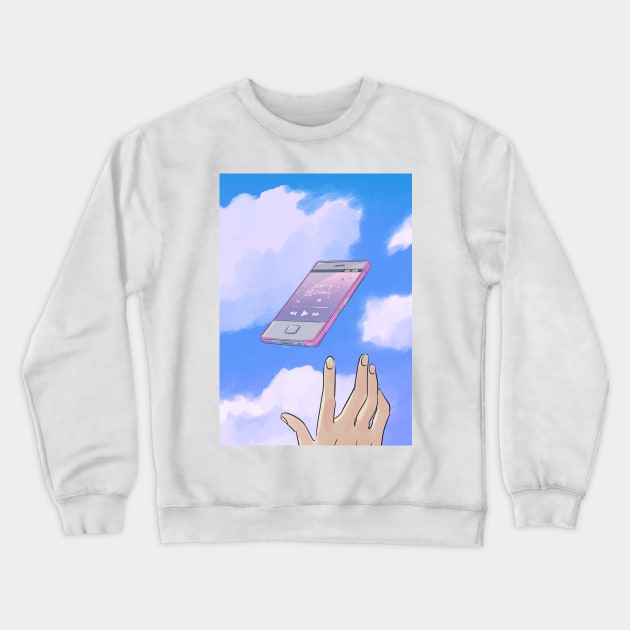 Aesthetic phone 00s Crewneck Sweatshirt by Laakiiart